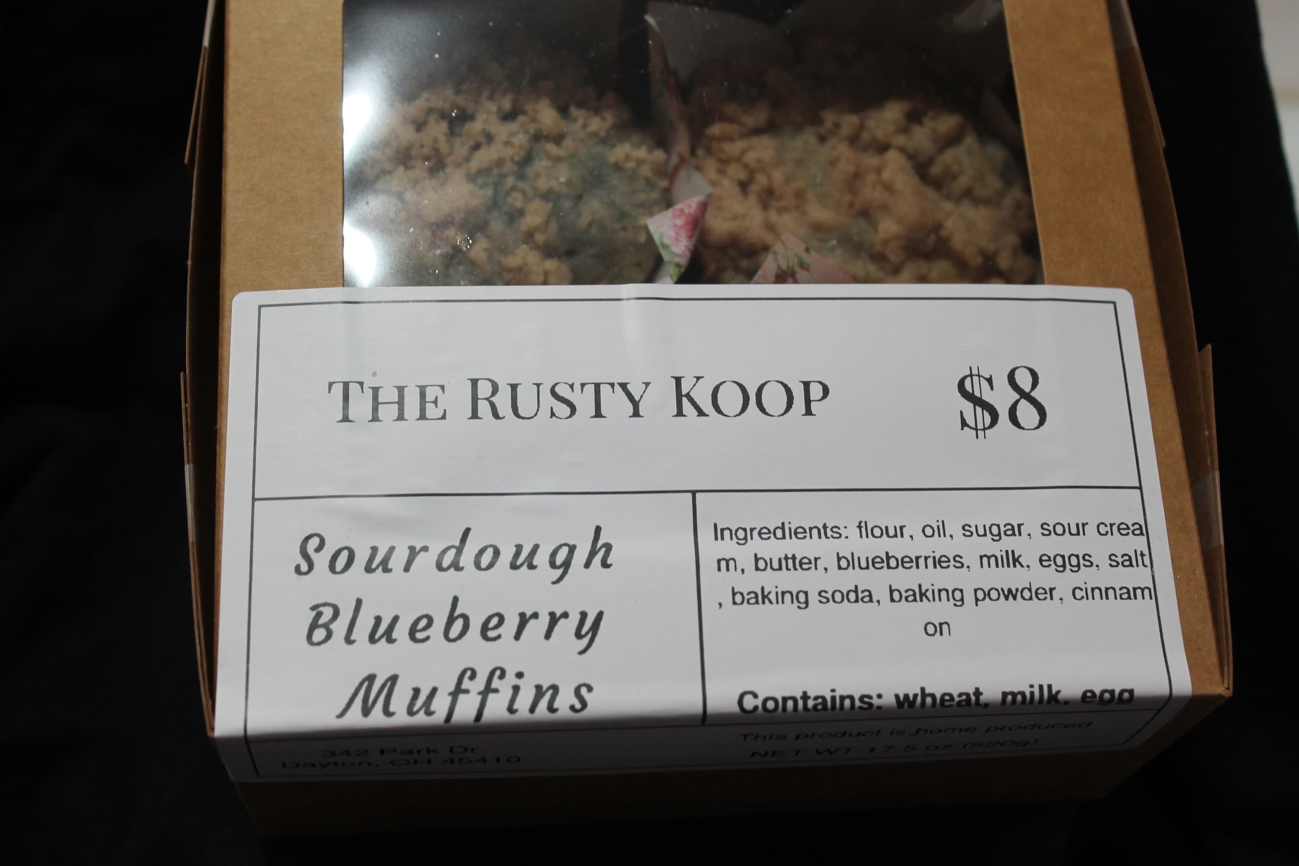 Sourdough Blueberry Muffins