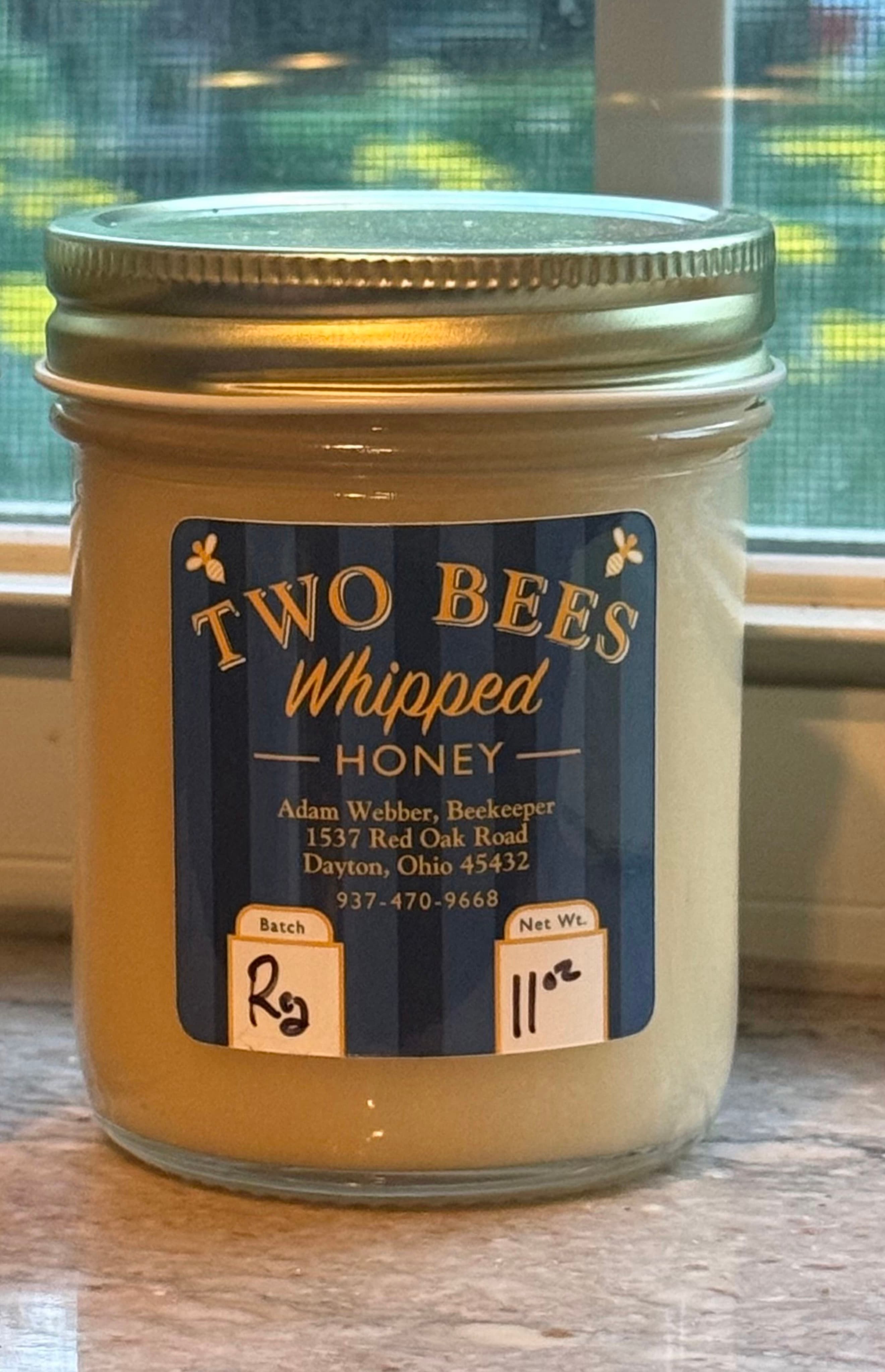 11 0z Two Bees Regular Whipped Honey