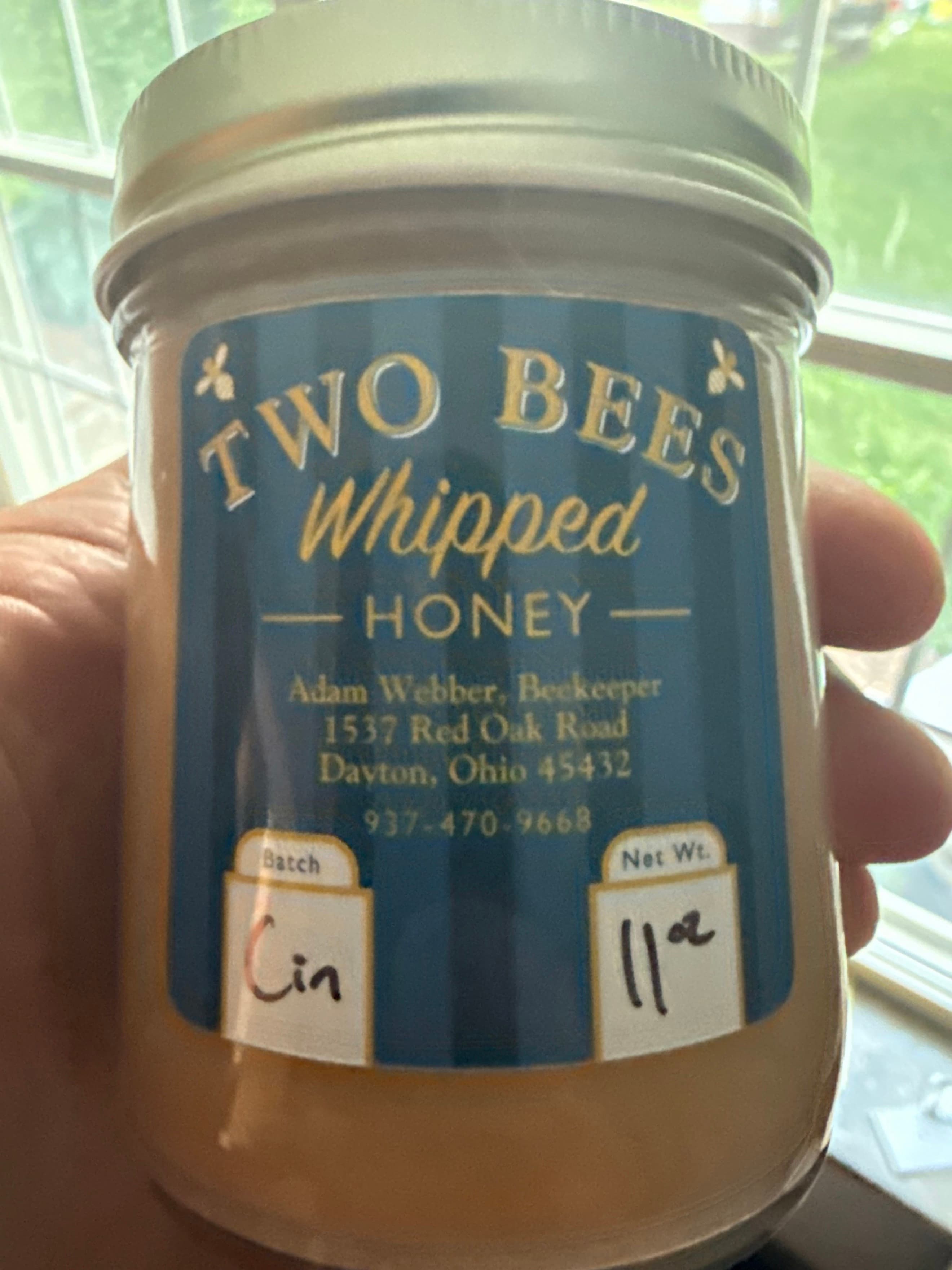 11 oz Two Bees Cinnamon Whipped Honey