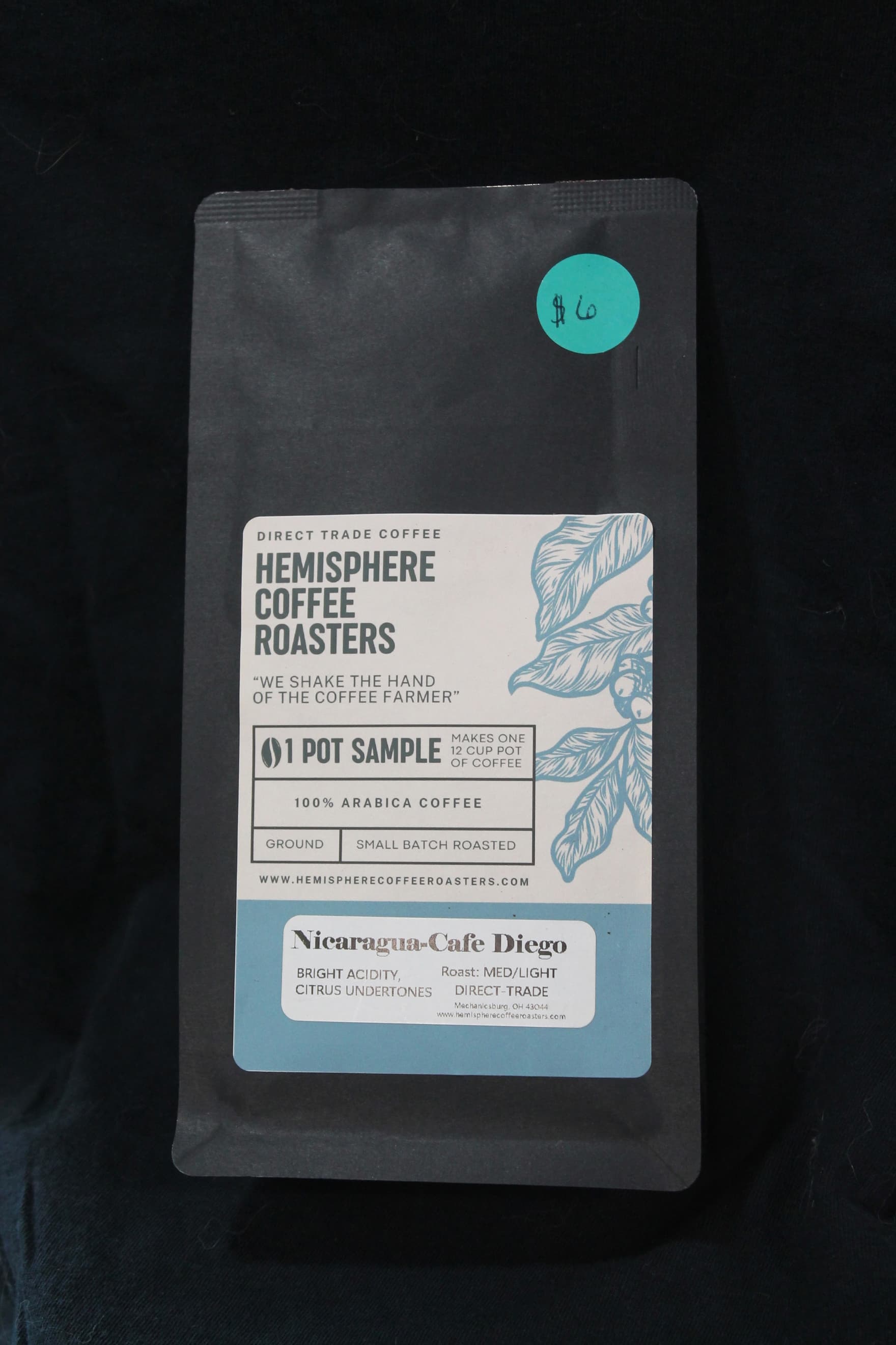 Nicaragua Cafe Diego med/light 3 oz. sample
